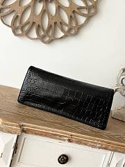 CHANEL | 19A Crocodile Embossed Black Jeweled Scarab Clutch Bag - 6