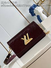 LOUIS VUITTON |  Mirage Twist West Varnished Epi cowhide leather Bordeaux - 1