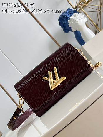 LOUIS VUITTON |  Mirage Twist West Varnished Epi cowhide leather Bordeaux