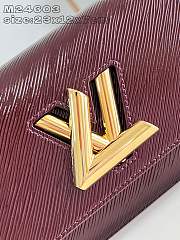 LOUIS VUITTON |  Mirage Twist West Varnished Epi cowhide leather Bordeaux - 4