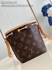 LOUIS VUITTON | Nano Noe Canvas Brown M41346  - 6