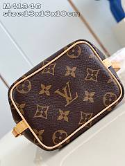 LOUIS VUITTON | Nano Noe Canvas Brown M41346  - 2