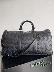 BOTTEGA VENETA | Intrecciato Cabin Duffle in Black - 1