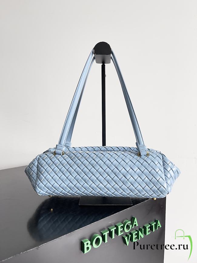 BOTTEGA VENETA | Let's Go Shoulder bag with elongated foldable shape blue - 1