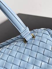 BOTTEGA VENETA | Let's Go Shoulder bag with elongated foldable shape blue - 3