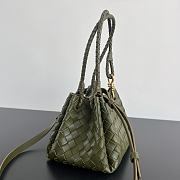 BOTTEGA VENETA | Small Parachute Shoulder bag in supple Intrecciato leather kaki - 5