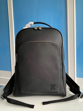 LOUIS VUITTON | Avenue Backpack Taiga Cowhide Black M30977