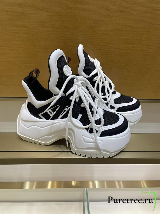 LOUIS VUITTON | Archlight 2.0 Platform Sneaker Black White  - 1