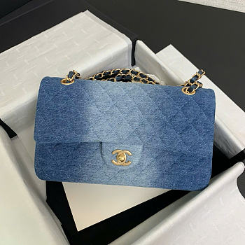 CHANEL | Denim Classis Bag Size 20 cm