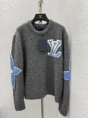 LOUIS VUITTON | Chunky Wool Blend Pullover Gray - 1