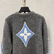 LOUIS VUITTON | Chunky Wool Blend Pullover Gray - 6