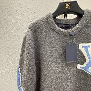 LOUIS VUITTON | Chunky Wool Blend Pullover Gray - 3