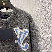 LOUIS VUITTON | Chunky Wool Blend Pullover Gray - 2