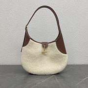 LORO PIANA | LP Bobbin Shoulder Bag In Wool White - 1