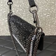 VALENTINO | VLogo Signature small Locò crystal-embellished shoulder bag black - 2