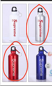 SUPREME | Thermos In Red/ Silver - 3