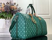 LOUIS VUITTON | Keepall Bandoulière 50 Material Monogram Heritage Canvas Green - 2