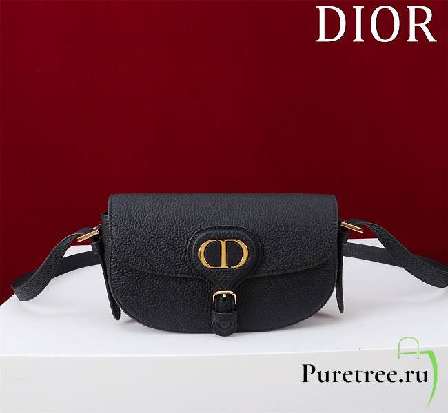 DIOR | Bobby East-West Bag Black Grained Calfskin - 1