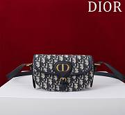 DIOR | Bobby East-West Bag Blue Dior Oblique Jacquard - 1