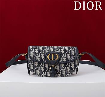 DIOR | Bobby East-West Bag Blue Dior Oblique Jacquard