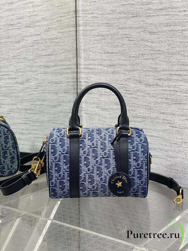 DIOR | Groove 20 Bag Blue Denim Dior Oblique Jacquard - 1