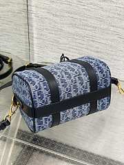 DIOR | Groove 20 Bag Blue Denim Dior Oblique Jacquard - 5