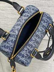 DIOR | Groove 20 Bag Blue Denim Dior Oblique Jacquard - 4