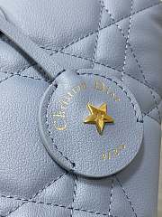 DIOR | Groove 20 Bag Pale Blue Macrocannage Calfskin - 4