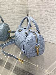 DIOR | Groove 20 Bag Pale Blue Macrocannage Calfskin - 5