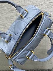 DIOR | Groove 20 Bag Pale Blue Macrocannage Calfskin - 6