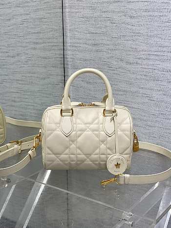 DIOR | Groove 20 Bag Dusty Ivory Macrocannage Color Calfskin 