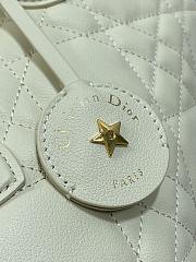 DIOR | Groove 20 Bag Dusty Ivory Macrocannage Color Calfskin  - 4