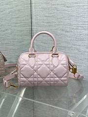 DIOR | Groove 20 Bag Pale Pink Macrocannage Calfskin - 6