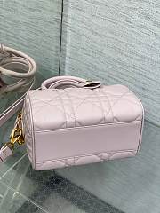 DIOR | Groove 20 Bag Pale Pink Macrocannage Calfskin - 5