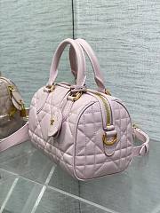 DIOR | Groove 20 Bag Pale Pink Macrocannage Calfskin - 4