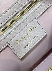 DIOR | Groove 20 Bag Pale Pink Macrocannage Calfskin - 3