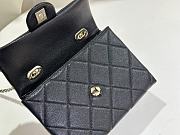 CHANEL | Mini Flap Bag With Top handle In Black - 5