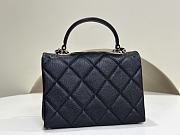 CHANEL | Mini Flap Bag With Top handle In Black - 3