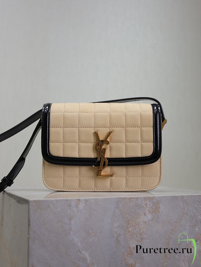 YSL | Solferino Small Satchel In Box Beige Color - 1