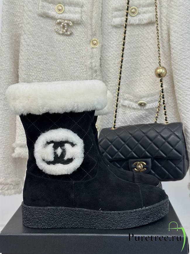 CHANEL | Women Boots In Black Color - 1