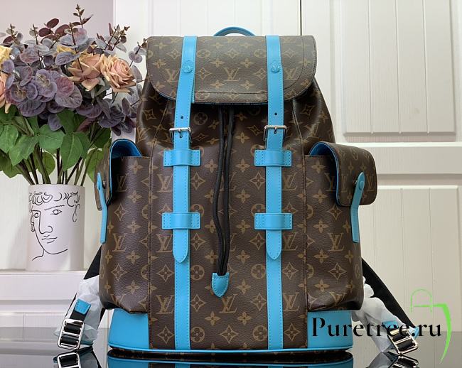 LOUIS VUITTON | Christopher MM Backpack In BLue - 1