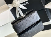 CHANEL | Classic Mini Flap Bag Lambskin Silver Hardware In Black - 4