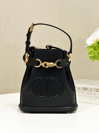 DIOR | Small C'est Dior Bag CD-Embossed Calfskin Black