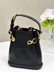 DIOR | Small C'est Dior Bag CD-Embossed Calfskin Black - 6