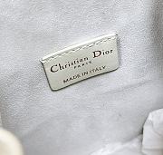 DIOR | Small C'est Dior Bag CD-Embossed Calfskin White - 5