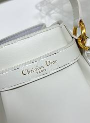 DIOR | Small C'est Dior Bag CD-Embossed Calfskin White - 4