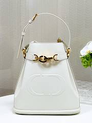 DIOR | Medium CD-Embossed Calfskin White - 1