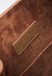 DIOR | Medium CD-Embossed Calfskin Brown - 4