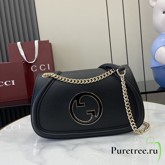 GUCCI | Blondie small top handle bag in black - 1