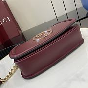 GUCCI | Blondie small top handle bag in red - 5